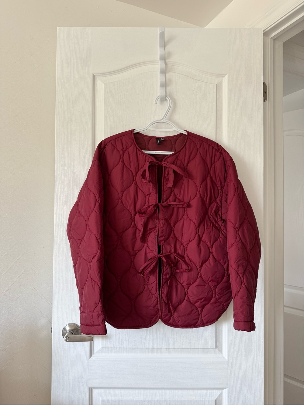 Vero Moda Tie-Front Quilted Jacket